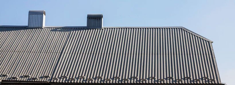techo de bodega con lamina galvanizada o30